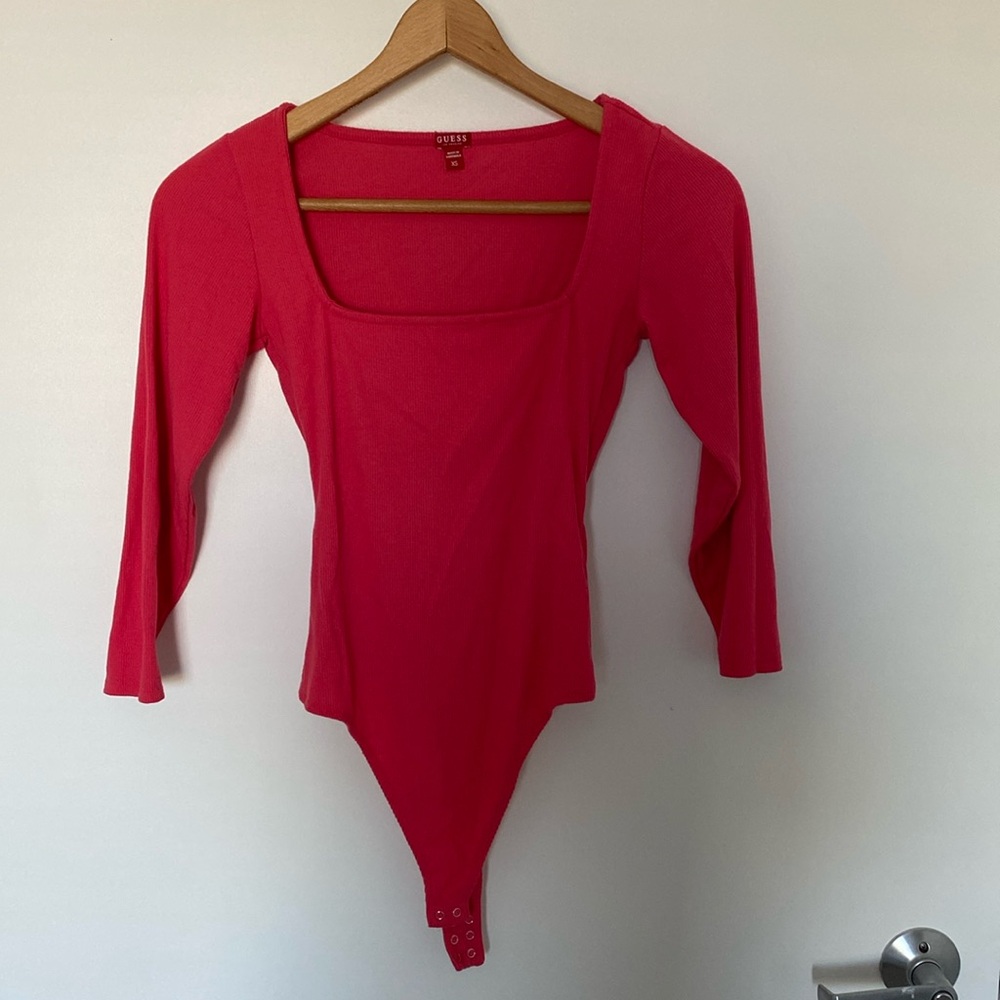 EUC Guess peach bodysuit size XS